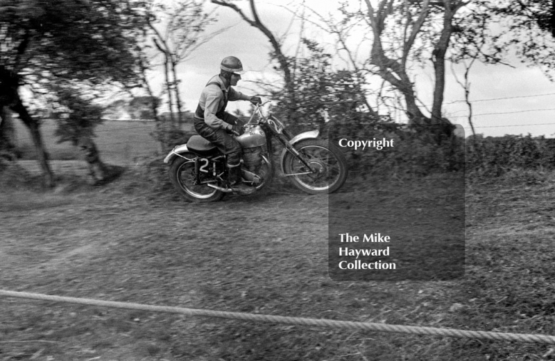 Motocross action at Nantwich, Cheshire, 1963.