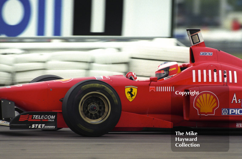 Michael Schumacher, Ferrari F310, Silverstone, British Grand Prix 1996.
