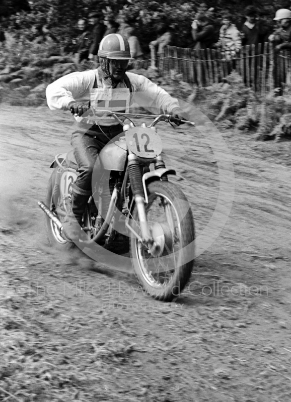 B Arens, Norton, Denmark, 1964 Motocross des Nations, Hawkstone Park.