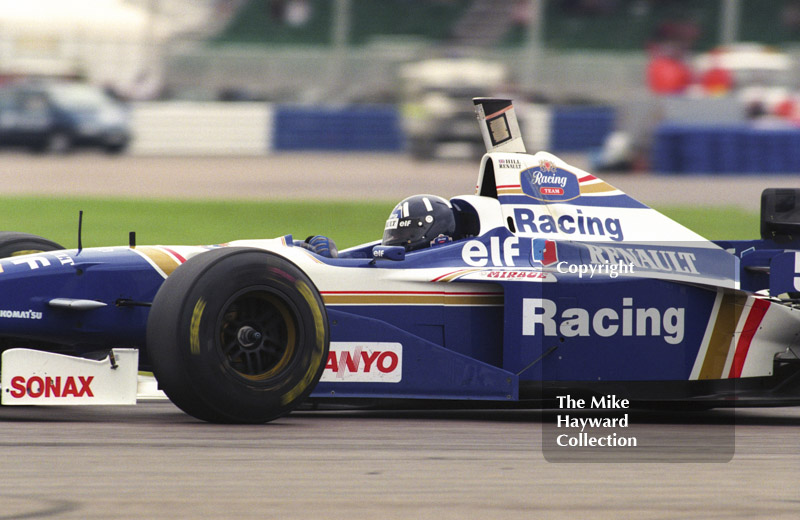 Damon Hill, Williams Renault FW18, Silverstone, British Grand Prix 1996.
