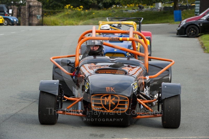 Steve Morgan, MK Indy, Hagley and District Light Car Club meeting, Loton Park Hill Climb, August 2012. 