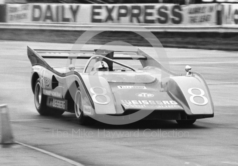Helmut Kelleners, Helmut Felder McLaren M8F Chevrolet 8.1, Silverstone, Super Sports 200 1972.
