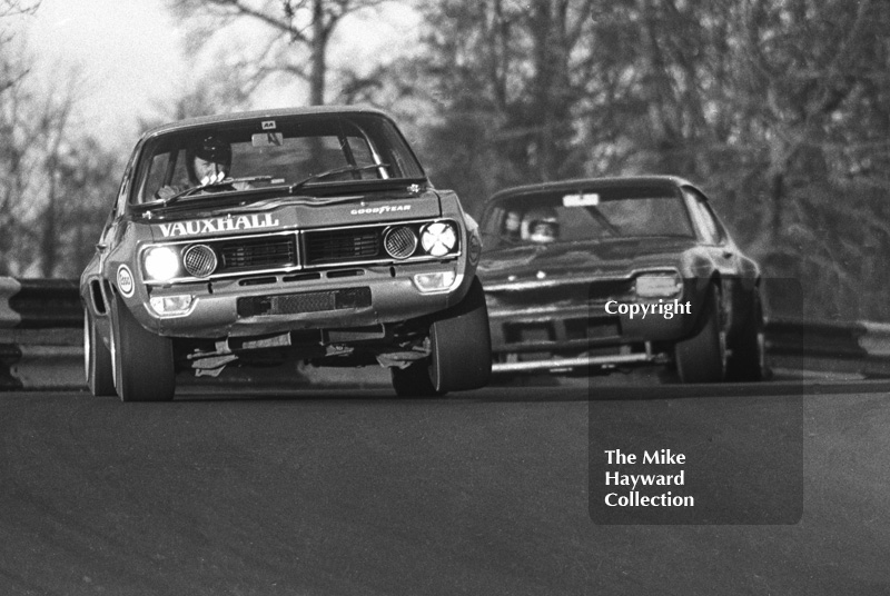 Gerry Marshall, Thames Television Vauxhall Firenza, Forward Trust Special Saloon Car Race, Mallory Park, 1972.
