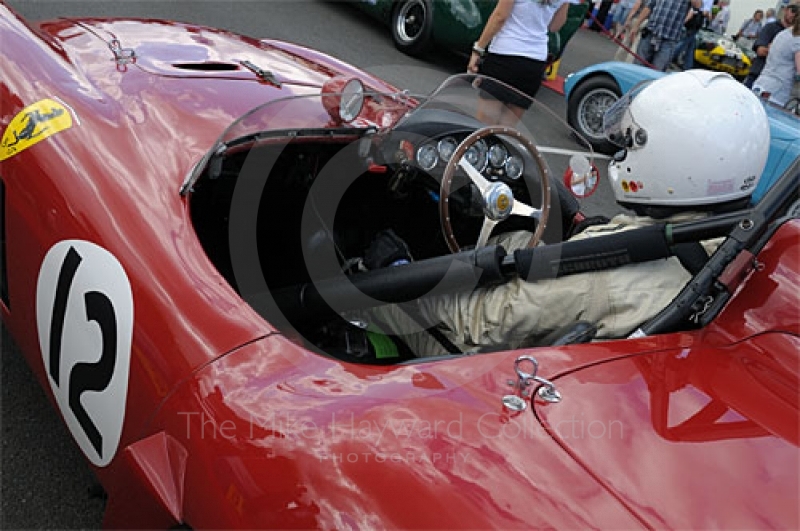 Richard Frankel/Andrew Frankel, 1955 Ferrari 750 Monza, in the paddock ahead of the RAC Woodcote Trophy, Silverstone Classic 2009.