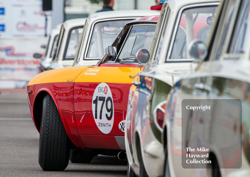 Dominik Roschmann, Alfa Romeo Giulia Sprint GTA, 2016 Silverstone Classic.
