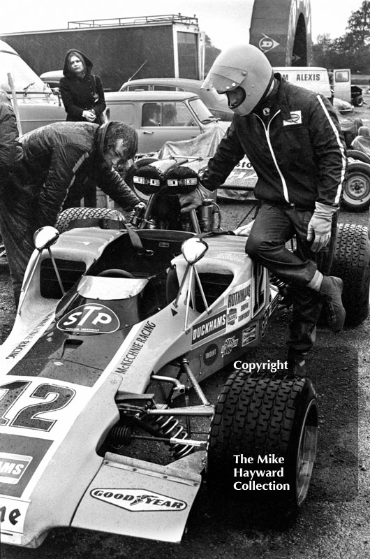 Alan Rollinson, Alan McKechnie Duckhams Lola T300, Mallory Park, European Championship, 1972.
