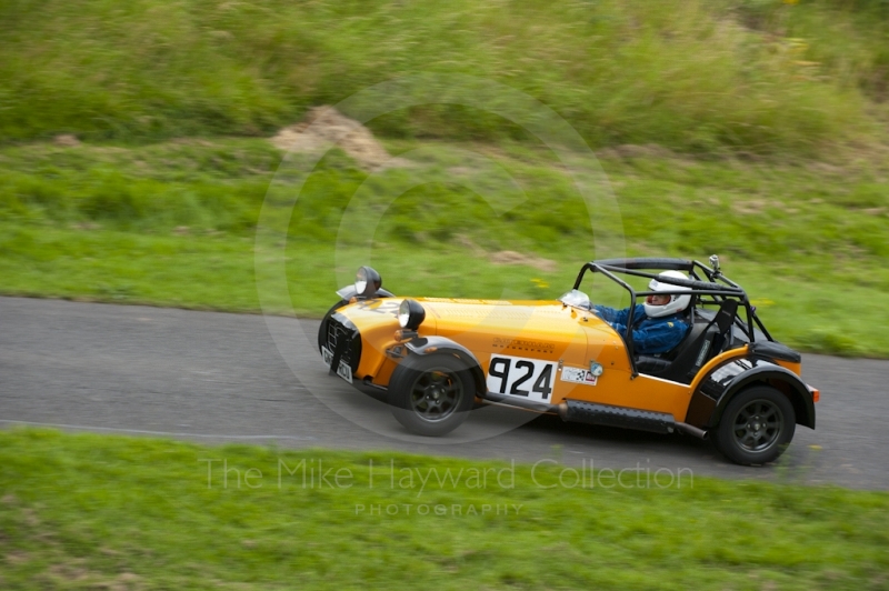 Rebecca Boston, Catarham seven, Hagley and District Light Car Club meeting, Loton Park Hill Climb, August 2012. 