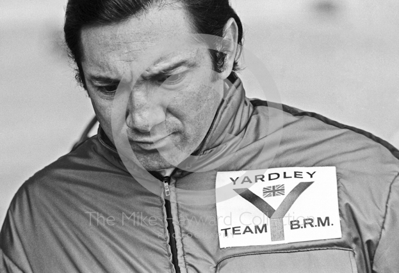 Pedro Rodriguez in the pits, British Grand Prix, Brands Hatch, 1970
