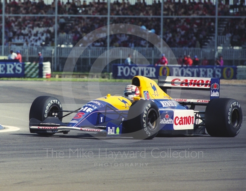 Nigel Mansell, Williams FW14, Silverstone, British Grand Prix, Silverstone, 1991.
