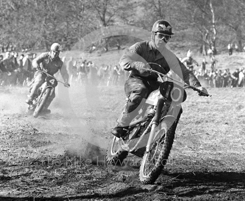 Bringing up the rear is Jeff Smith, BSA, Hawkstone Park, March 1965.