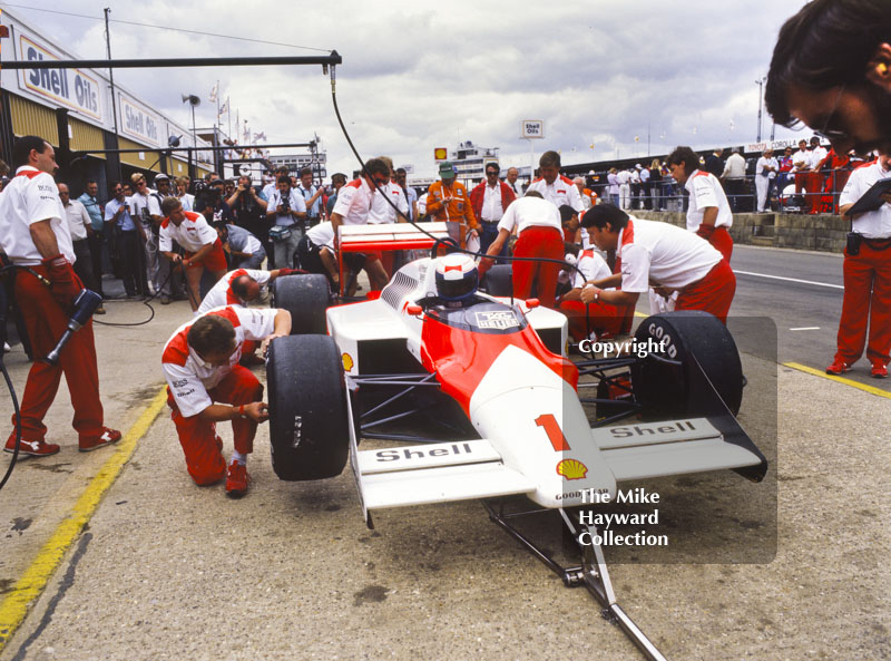 Alain Prost, Marlboro McLaren MP4/3, British Grand Prix, Silverstone, 1987
