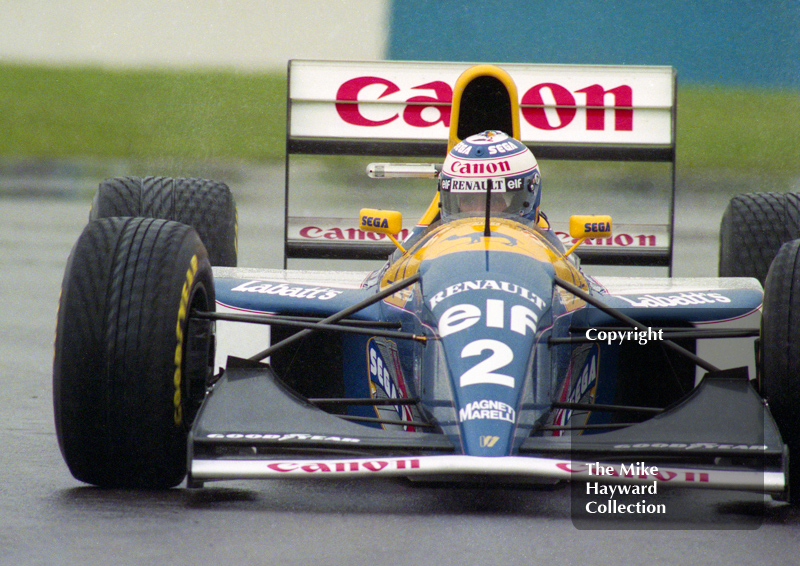 Alain Prost, Williams FW15C, Donington Park, European Grand Prix 1993.
