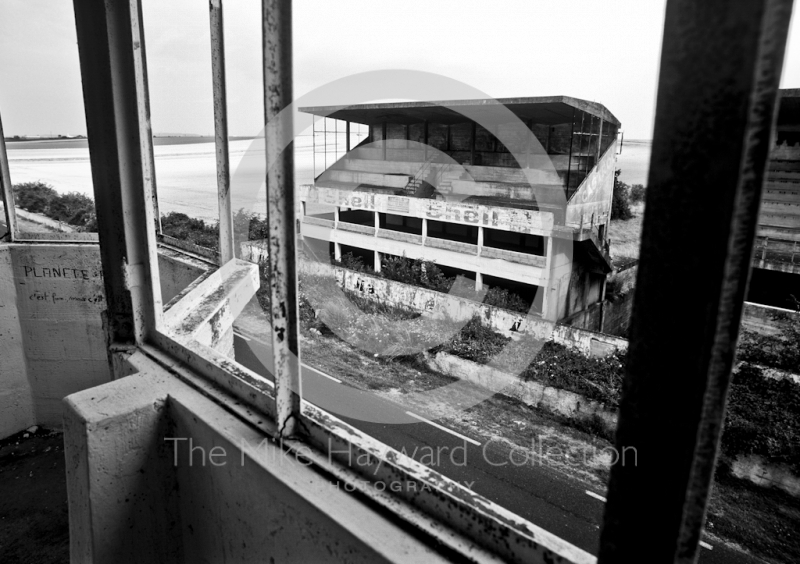 The view from the control tower window at the old grand prix circuit of Reims (Rheims) in France.