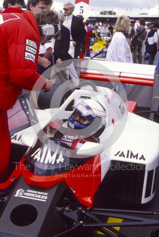 Alain Prost McLaren MP4/2B, TAG Porsche V6, Silverstone, British Grand Prix, 1985.
