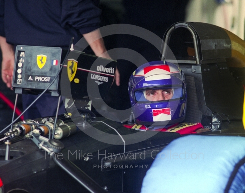 Alain Prost Ferrari 643, Silverstone, British Grand Prix 1991.
