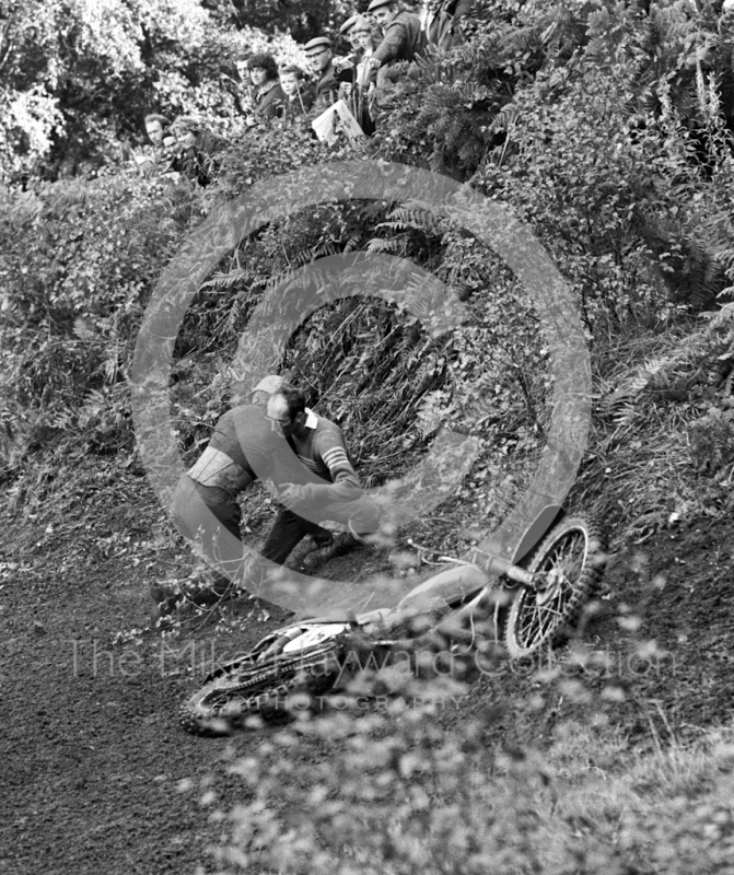 Motocross event at Hawkstone Park, August 1968.