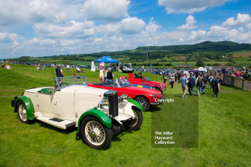 MG's on display, Shelsley Walsh Hill Climb, June 1st 2014. 