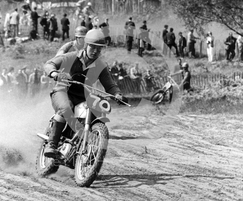 John Banks, BSA, Invitation Race, 1965 Motocross Grand Prix, Hawkstone.