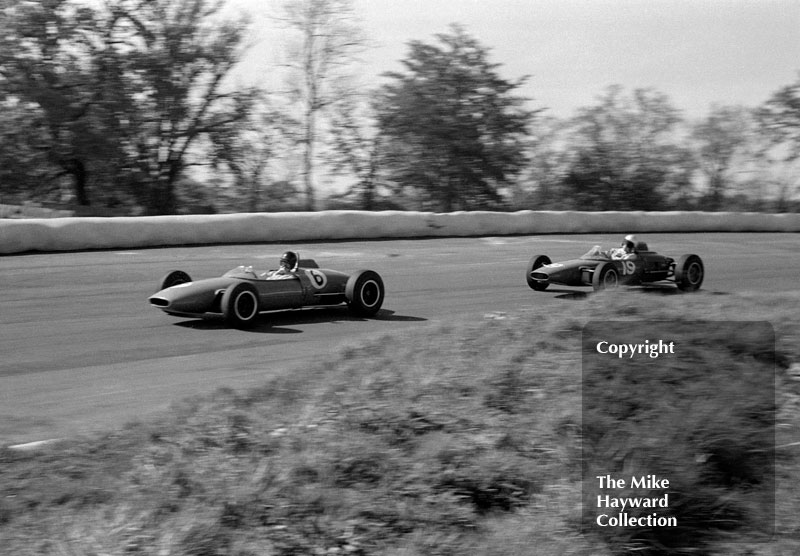 Brian Hart, Lotus 22, David Hobbs, Merlyn Mk 7, Mallory Park, Grovewood Trophy,&nbsp;May 17 1964.
