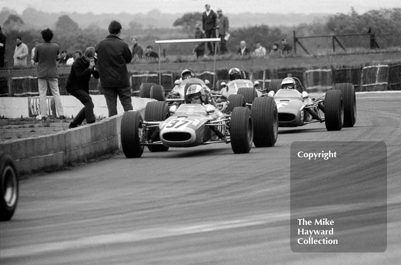 Francois Cevert, Tecno 68, Chris Craft, Tecno 68, 1968 Martini Trophy, Silverstone.
