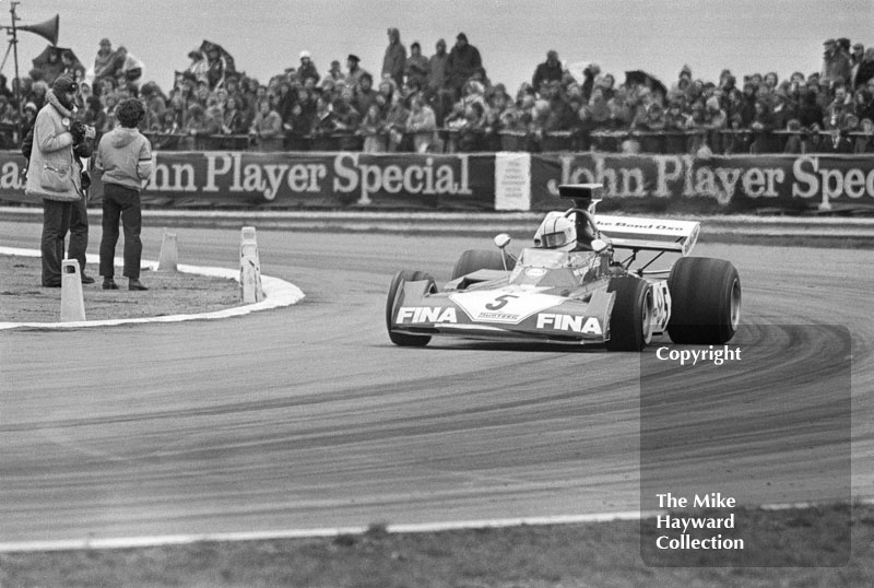 Mike Hailwood, Surtees TS14A, 1973 International Trophy, Silverstone.
