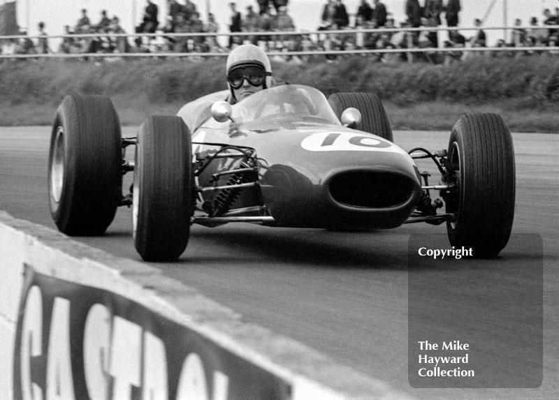 Bob Anderson, Brabham BT11, 1966 International Trophy, Silverstone.
