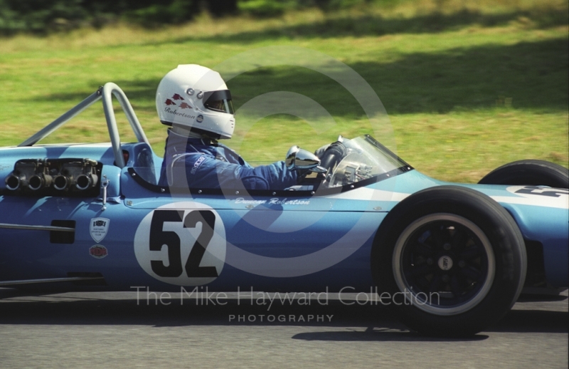 Duncan Robertson, Cooper-Fisk BRM, Hagley and District Light Car Club meeting, Loton Park Hill Climb, July 2000.