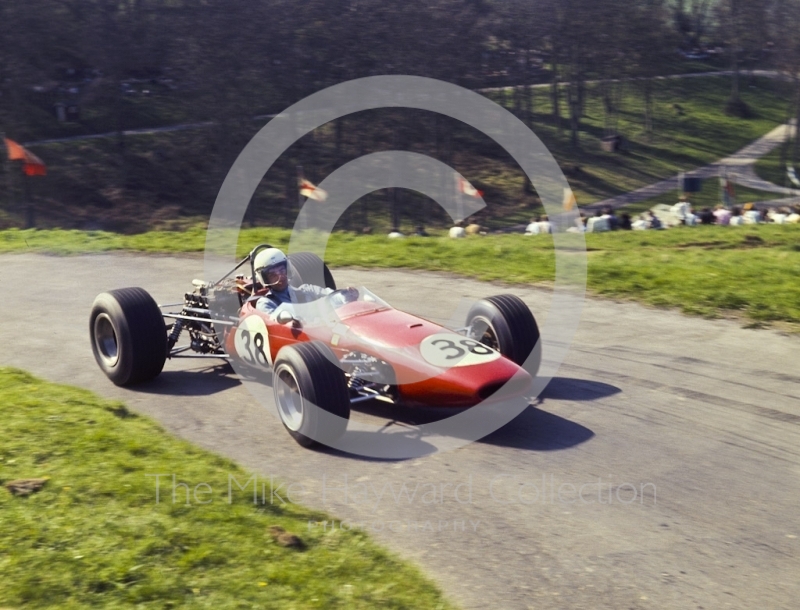 R Marsland, Brabham BT18, 39th National Open meeting, Prescott Hill Climb, 1970.