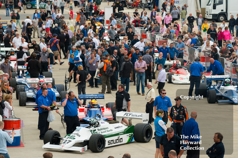 Mike Wrigley, Williams FW07D, FIA Masters Historic Formula 1, 2016 Silverstone Classic.
