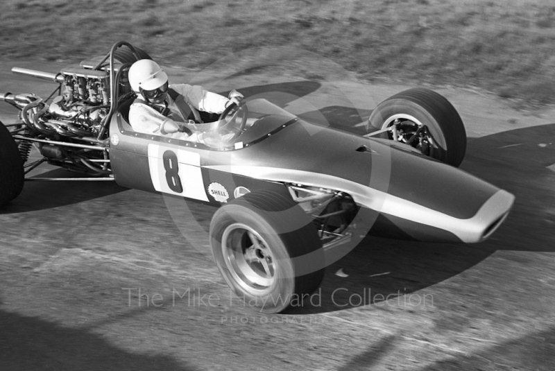 Peter Blankstone, Brabham Quattro 4WD Oldsmobile, Prescott Hill Climb May 1970.