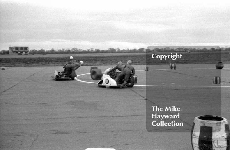 Perton Sidecar action, 1963, Perton Airfield, South Staffordshire.