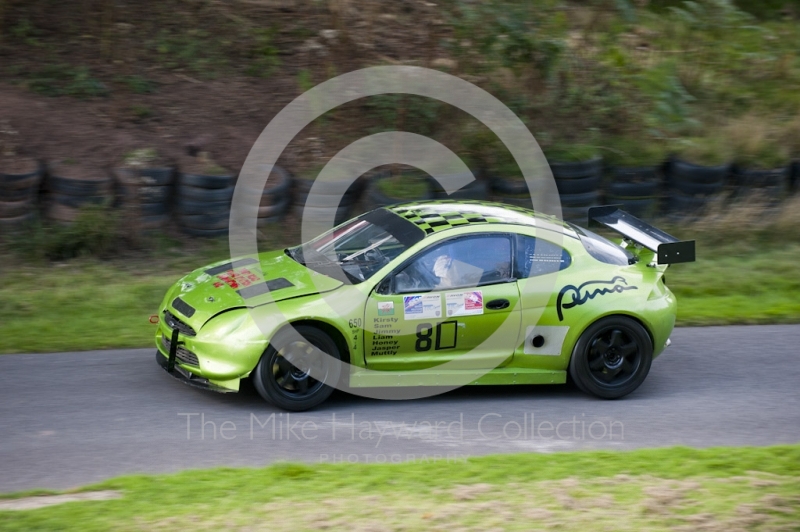 Mike Manning, Ford Puma, Hagley and District Light Car Club meeting, Loton Park Hill Climb, September 2013.