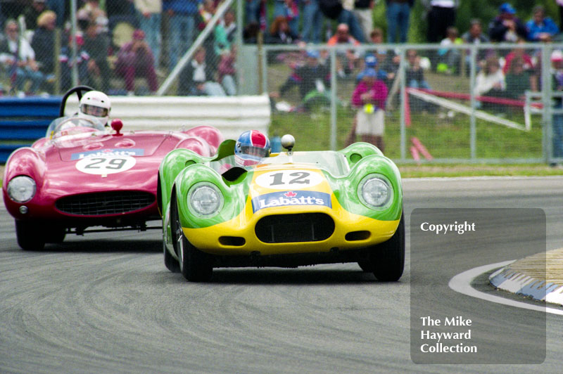 Steve O'Rourke, Lister Jaguar Knobbly, 1993 Labatts World Endurance 1950's Sports Car Race, 1993 British Grand Prix, Silverstone.
