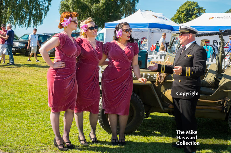 Belladonna Brigade singing 1940s inspired songs at the 2016 Gold Cup, Oulton Park.
