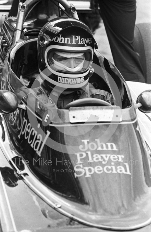 Jacky Ickx, JPS Lotus 72E, Brands Hatch, British Grand Prix 1974.
