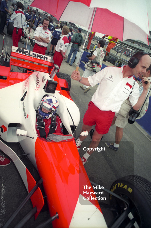 David Coulthard, McLaren Mercedes MP4/11B, Silverstone, British Grand Prix 1996.
