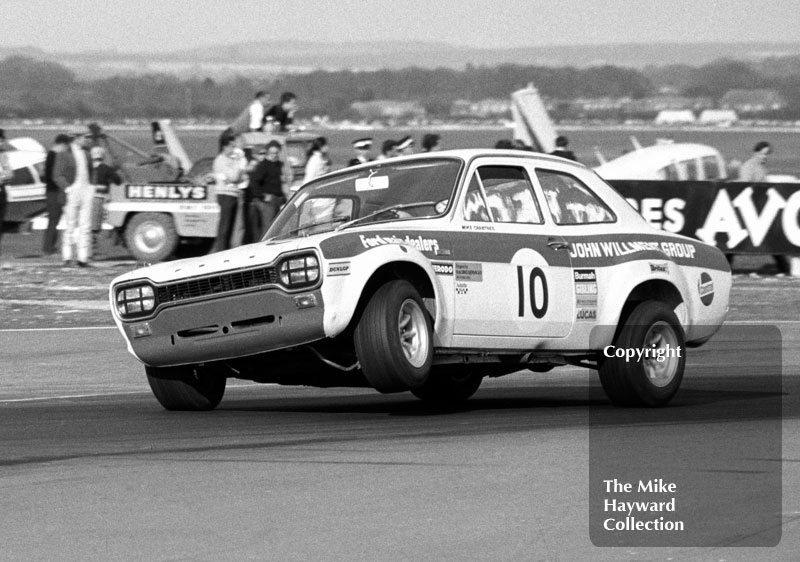 Mike Crabtree, Willment Ford Escort Twin Cam, Thruxton Easter Monday meeting 1969.
