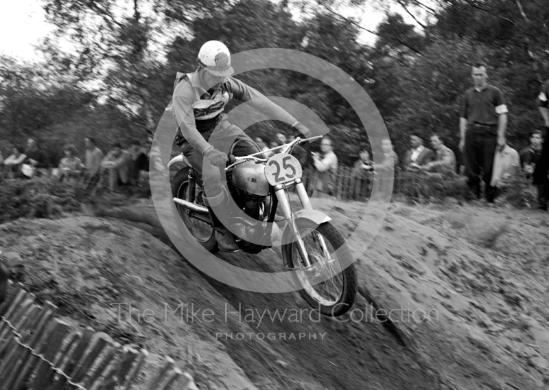 Jeff Smith, BSA 420, winner of both heats, 1964 Motocross des Nations, Hawkstone Park.Â 