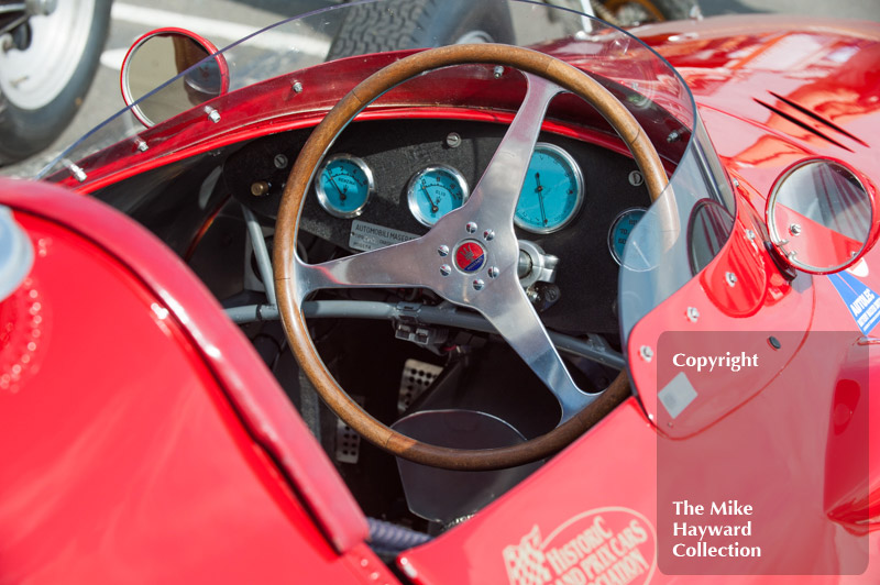 1958 Maserati 250F of Allan Miles in the paddock at Silverstone Classic 2010
