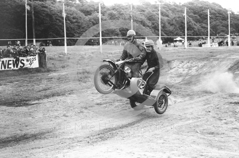 Airborne sidecar, 1966 motocross meeting, Hawkstone.