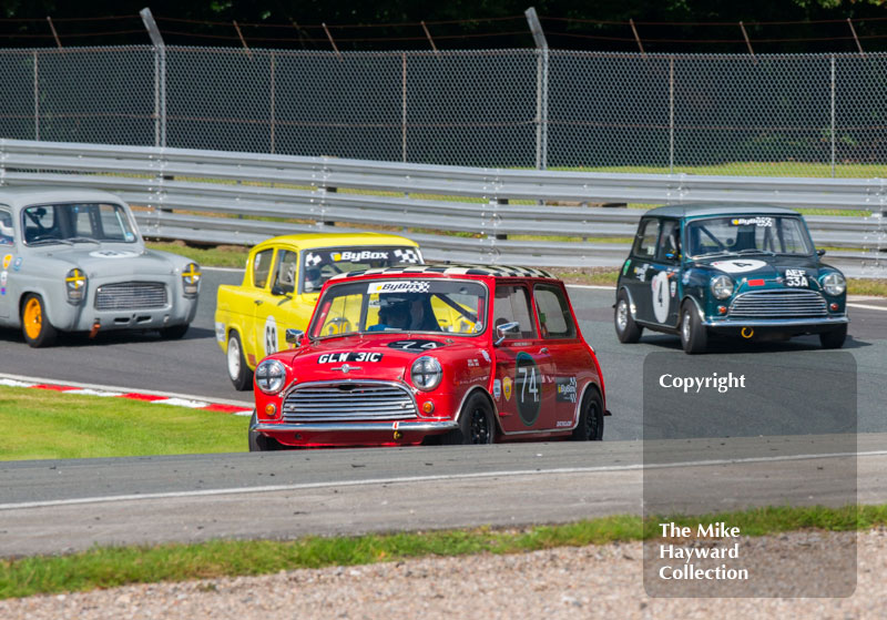 Nigel Parry, Mini Cooper S, HSCC Historic Touring Cars Race, 2016 Gold Cup, Oulton Park.
