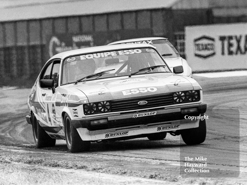 Jonathan Buncombe, Equipe Esso Ford Capri, Tricentrol British Saloon Car Race, Donington Park, 1979
