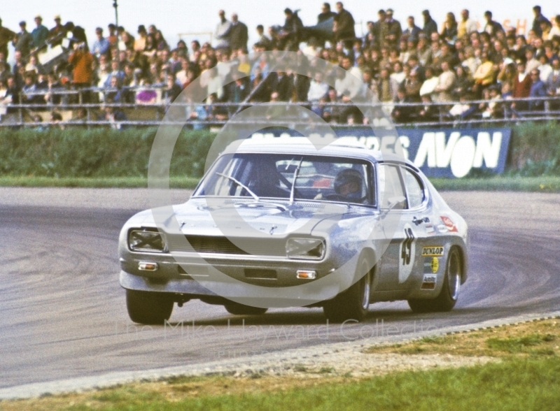 Gerry Birrell, Ford Capri, GKN Transmissions Trophy, International Trophy meeting, Silverstone, 1971.
