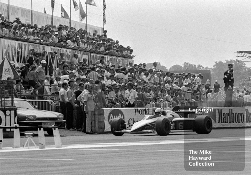 Riccardo Patrese, Brabham BT52B, 1983 British Grand Prix, Silverstone.
