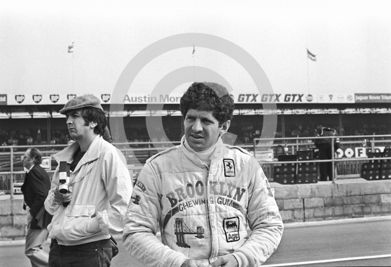 Jody Scheckter in the pit lane, Silverstone, British Grand Prix 1979.
