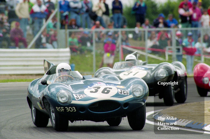 D-Type Jaguar (RSF 303), 1993 Labatts World Endurance 1950's Sports Car Race, 1993 British Grand Prix, Silverstone.
