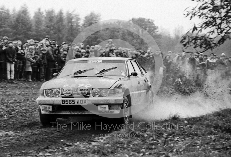 Michael Stuart, Brian Goff, Rover Vitesse, B565 AOX, 1985 RAC Rally, Weston Park, Shropshire.
