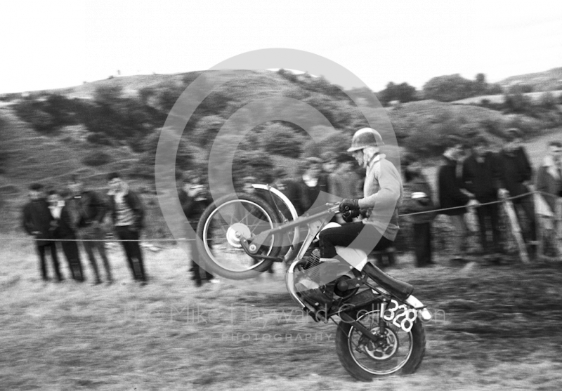 Motorcycle scrambler, motorcycle scramble at Spout Farm, Malinslee, Telford, Shropshire between 1962-1965