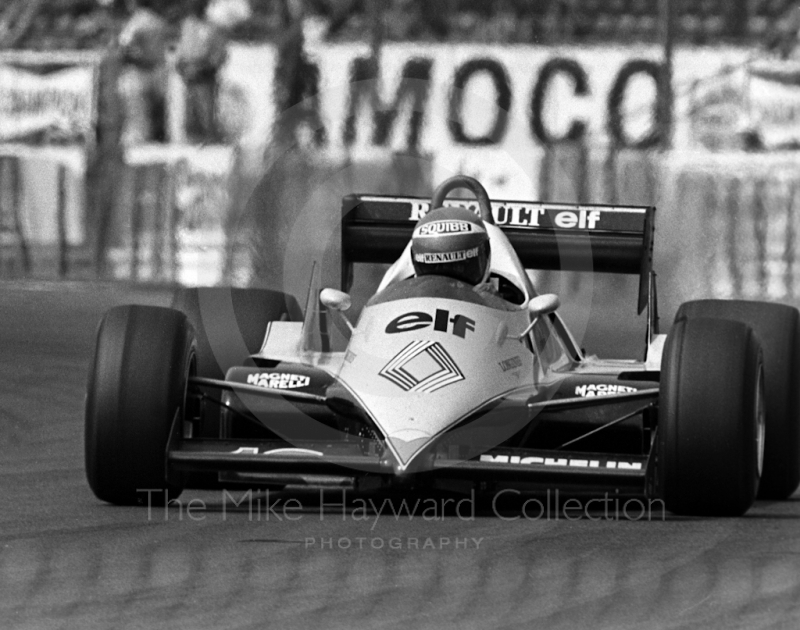 Eddie Cheever, Renault RE40, British Grand Prix, Silverstone, 1983
