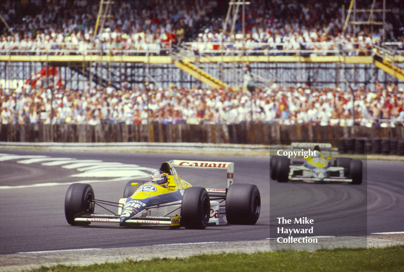 Thierry Boutsen, Riccardo Patrese, both in a Williams FW12C, Renault V10, British Grand Prix, Silverstone, 1989.
